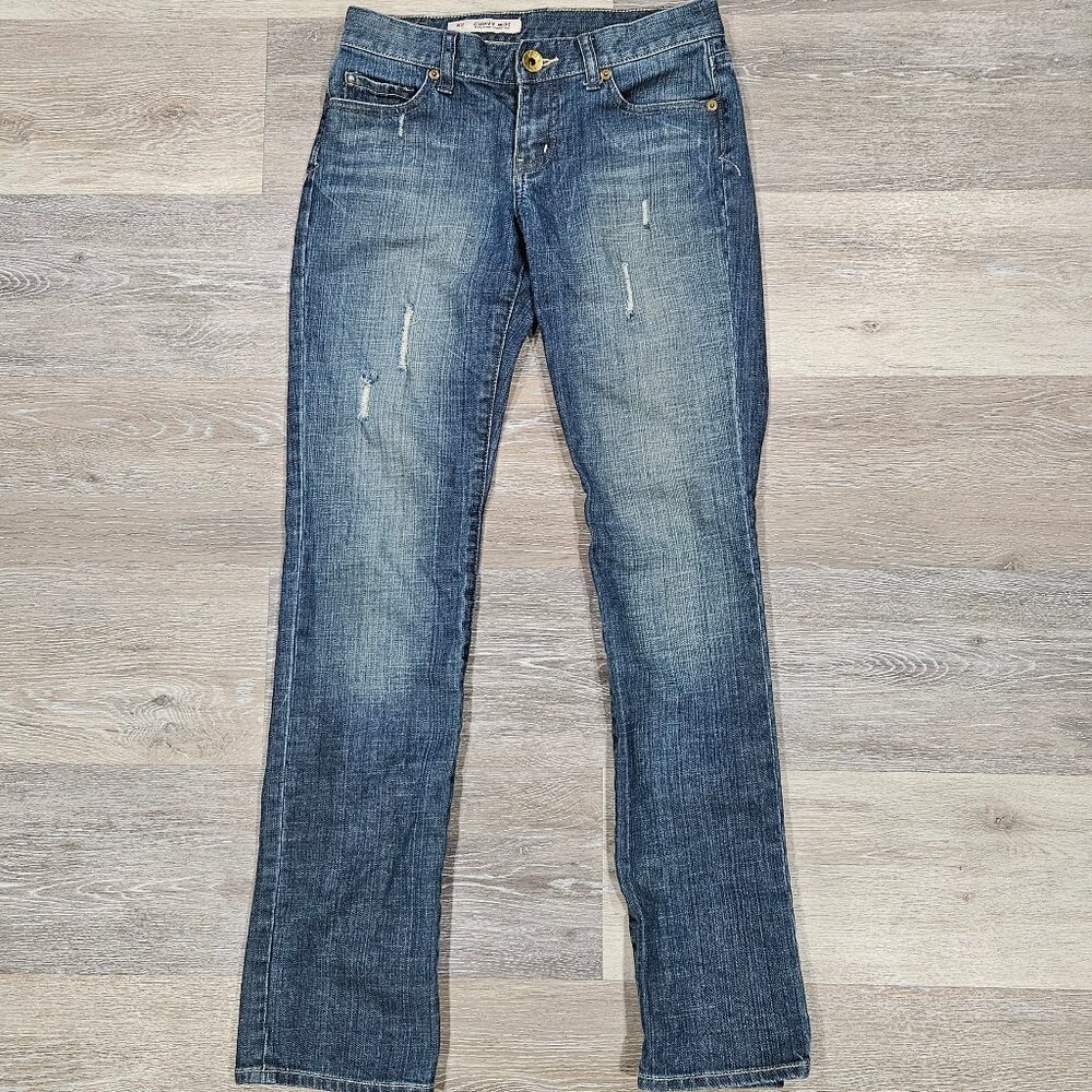 Express X2 Curvy W31 Fit Quality Denim Jeans Women’s Size 0 Regular Vintage